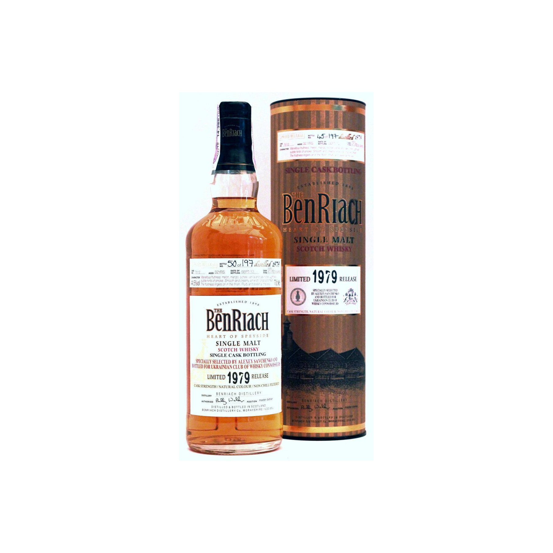 BenRiach Individual Cask Bottling 1979 32 Years Single Malt Whisky 3