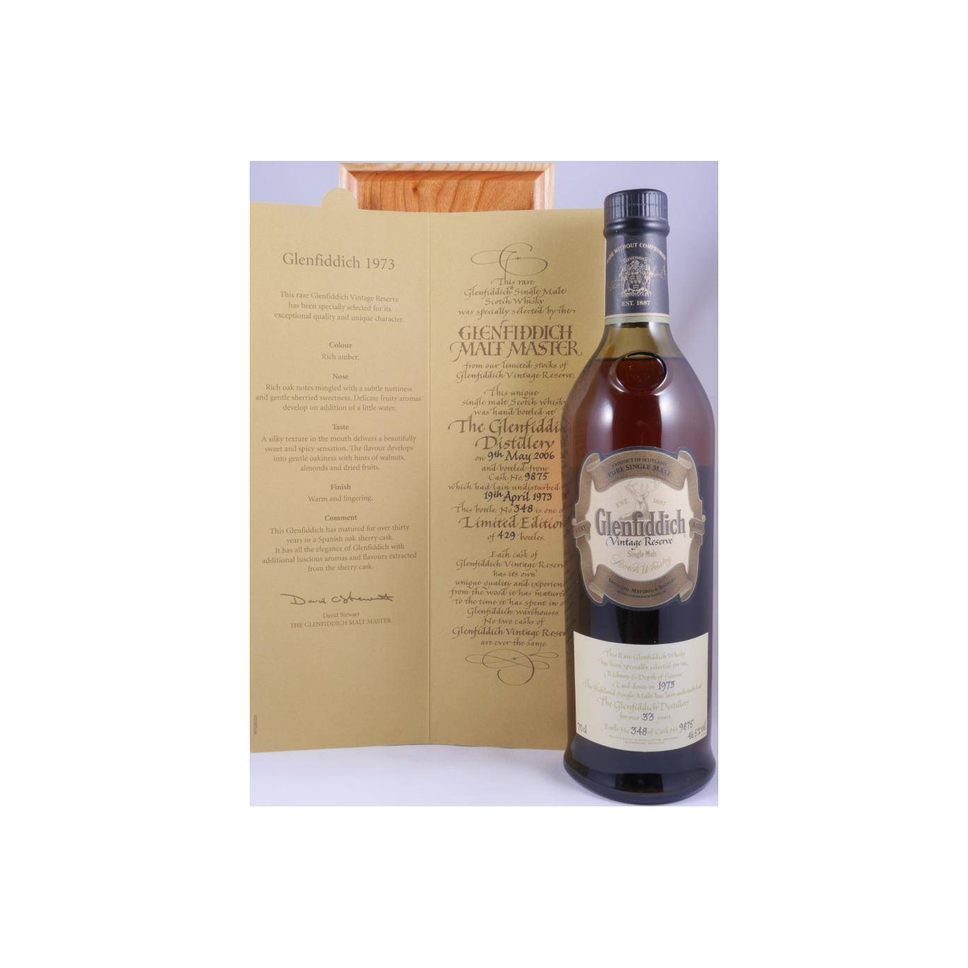 Glenfiddich 1973 33 Years Single Malt Whisky 3