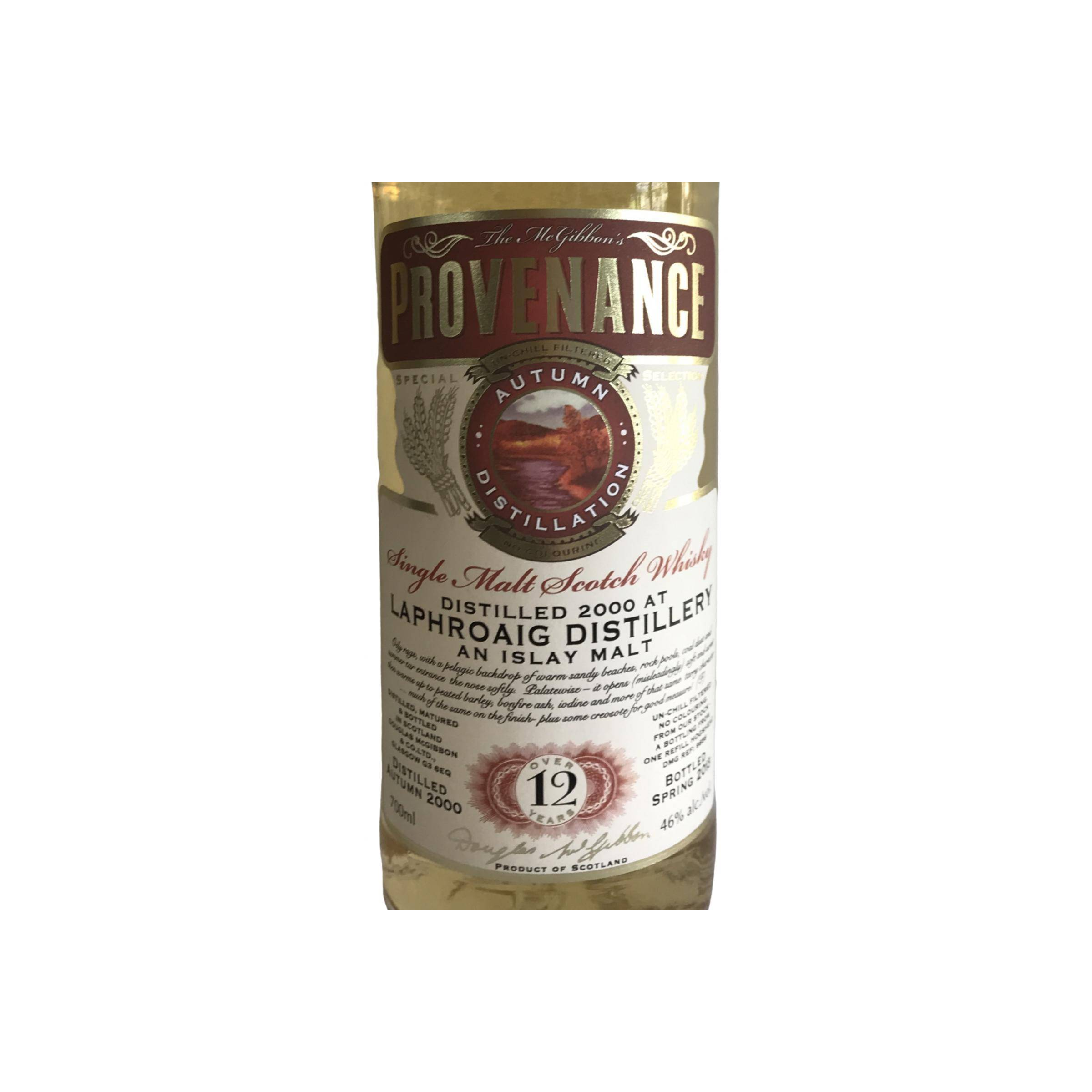 Laphroaig McGibbon's Provenance 2000 12 Years Single Malt Whisky 2