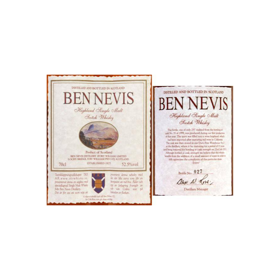 Ben Nevis 1999 13 Years Single Malt Whisky 2