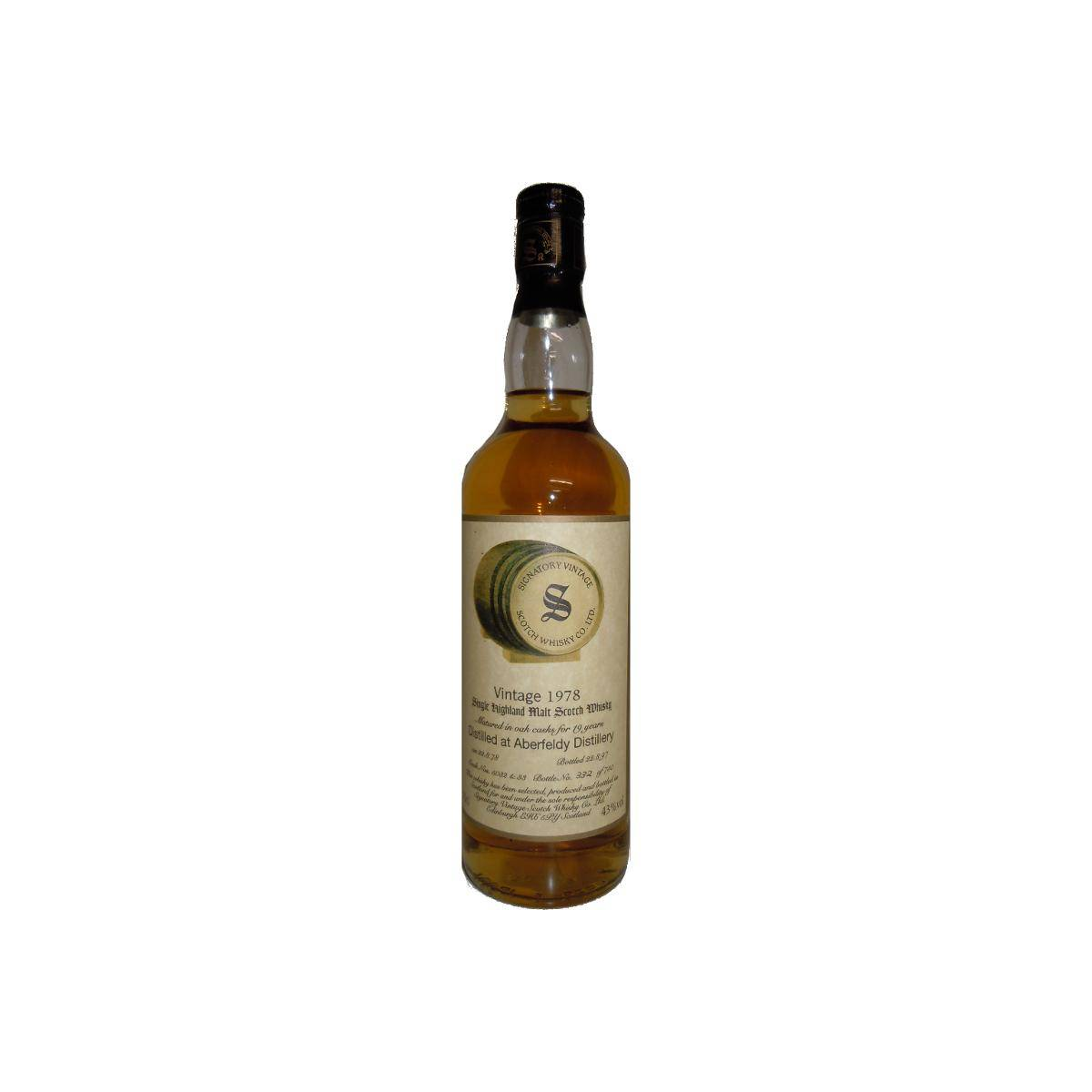 Aberfeldy Vintage Collection 1978 19 Years Single Malt Whisky