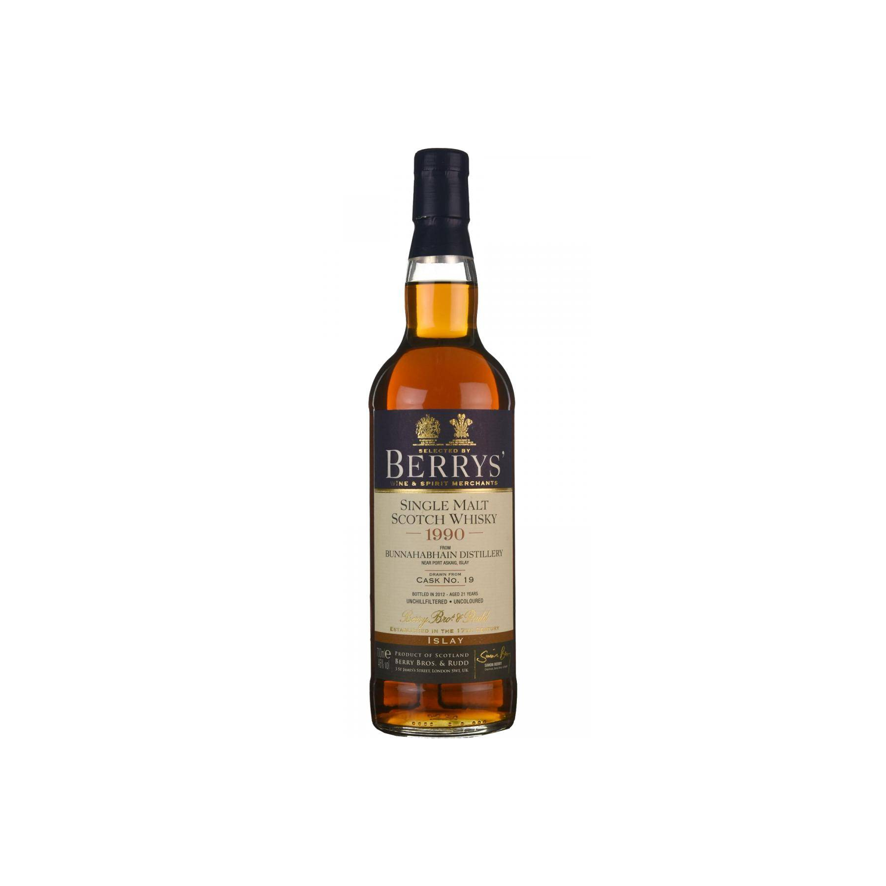 Bunnahabhain 1990 21 Years Single Malt Whisky