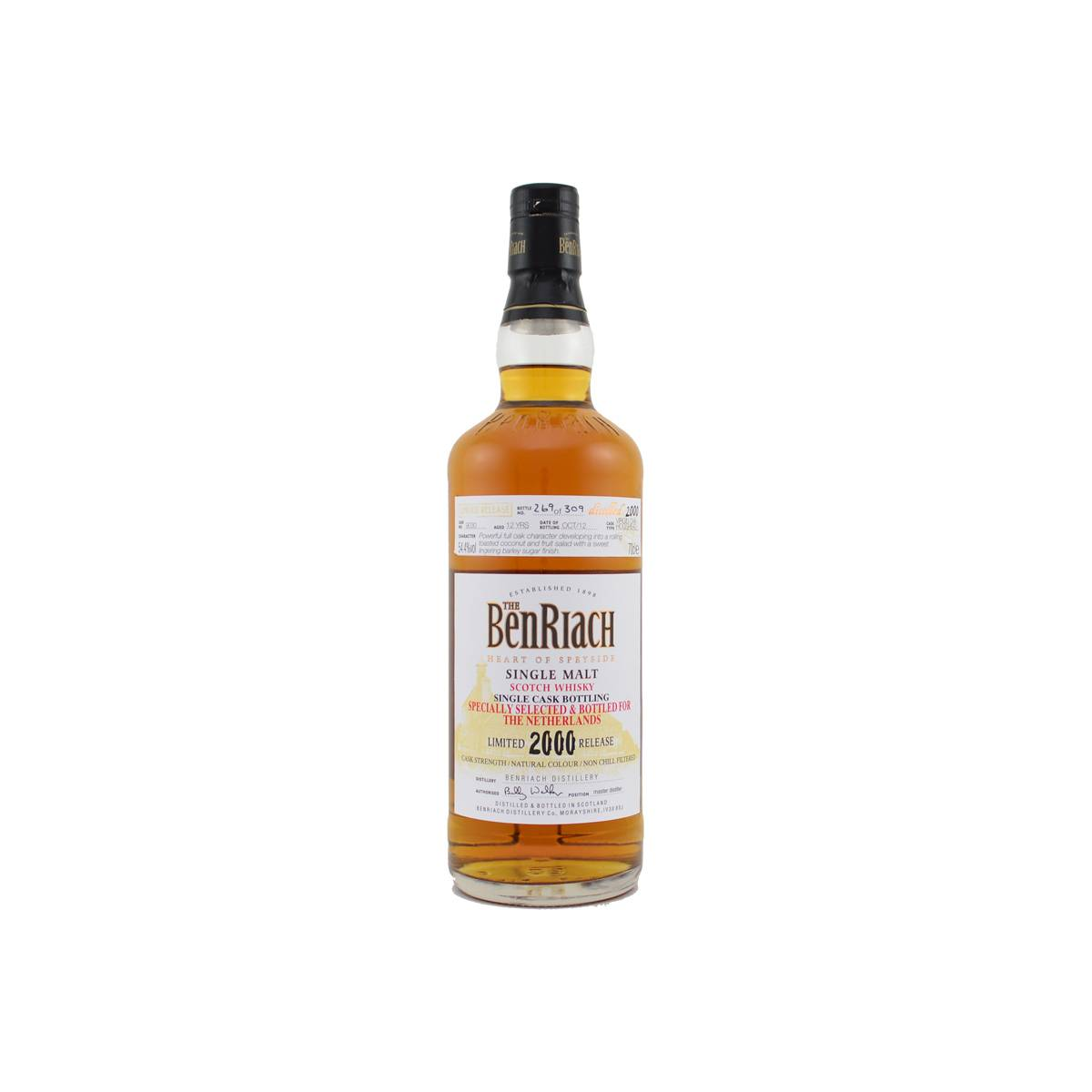 BenRiach Individual Cask Bottling 2000 12 Years Single Malt Whisky