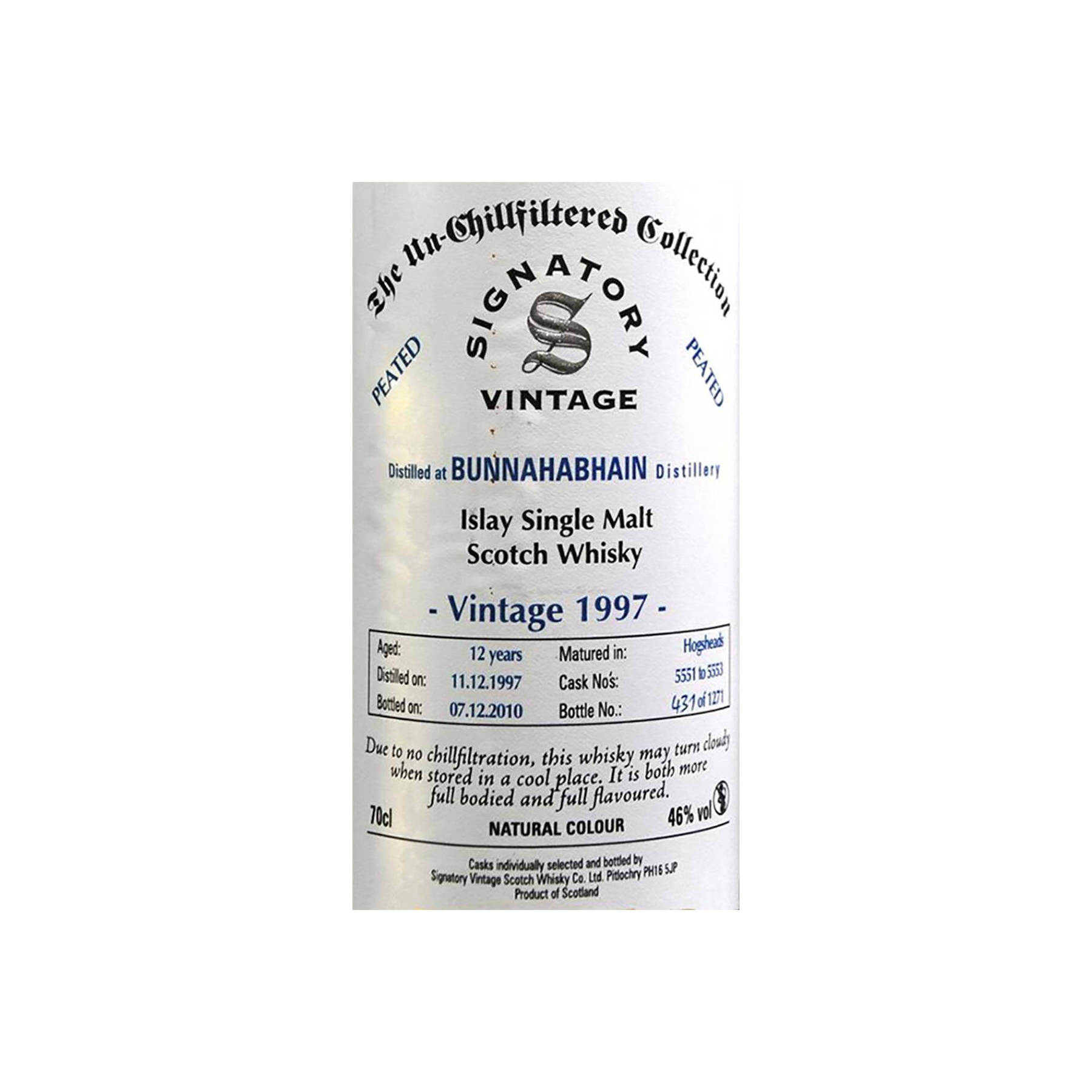 Bunnahabhain The Un-Chillfiltered Collection 1997 12 Years Single Malt Whisky 3