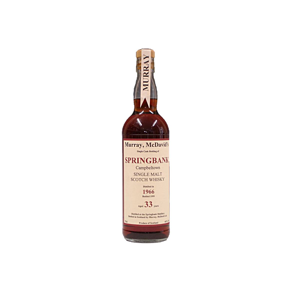 Springbank 1966 33 Years Single Malt Whisky