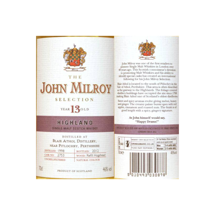 Blair Athol 1998 13 Years Single Malt Whisky 2