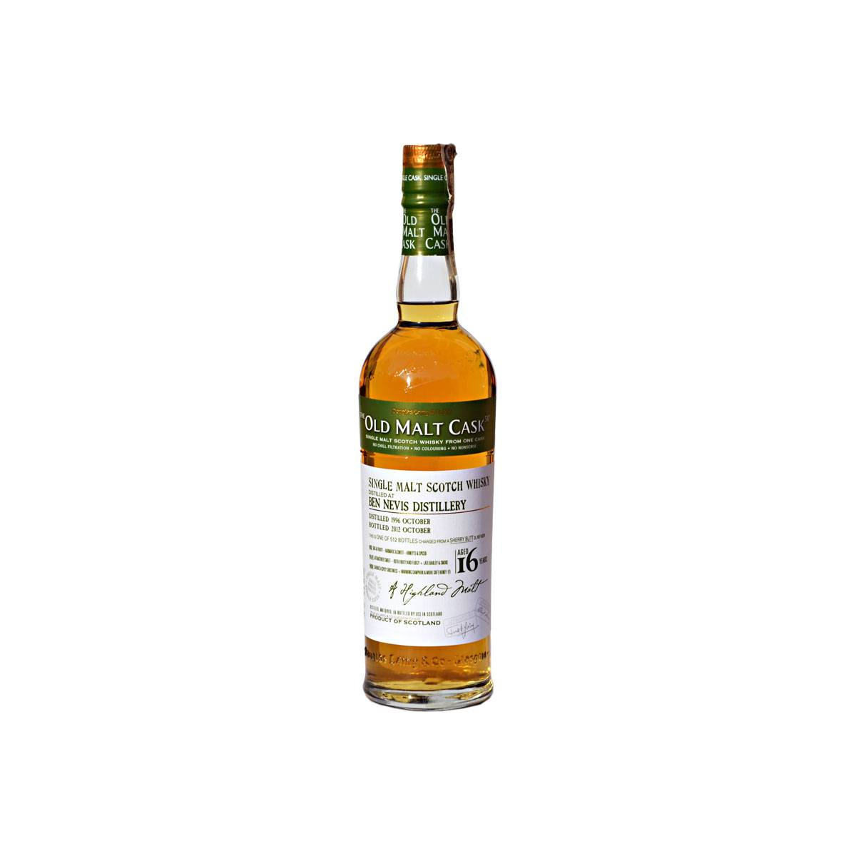 Ben Nevis Old Malt Cask 1996 16 Years Single Malt Whisky