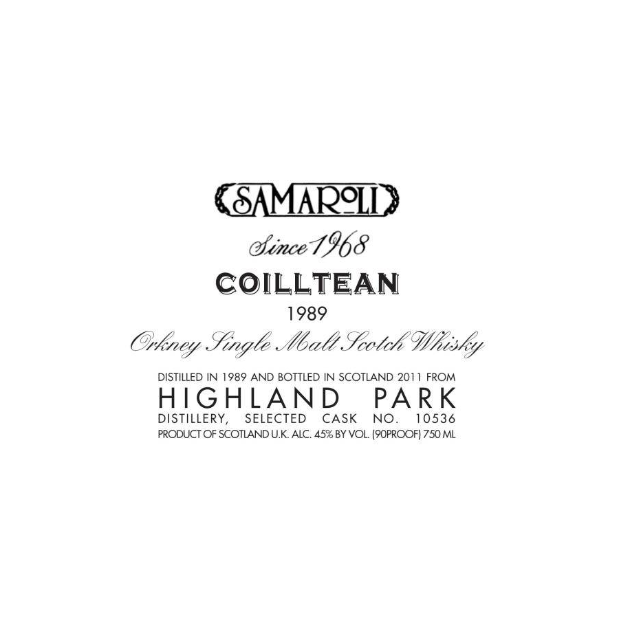 Highland Park 1989 21 Years Single Malt Whisky