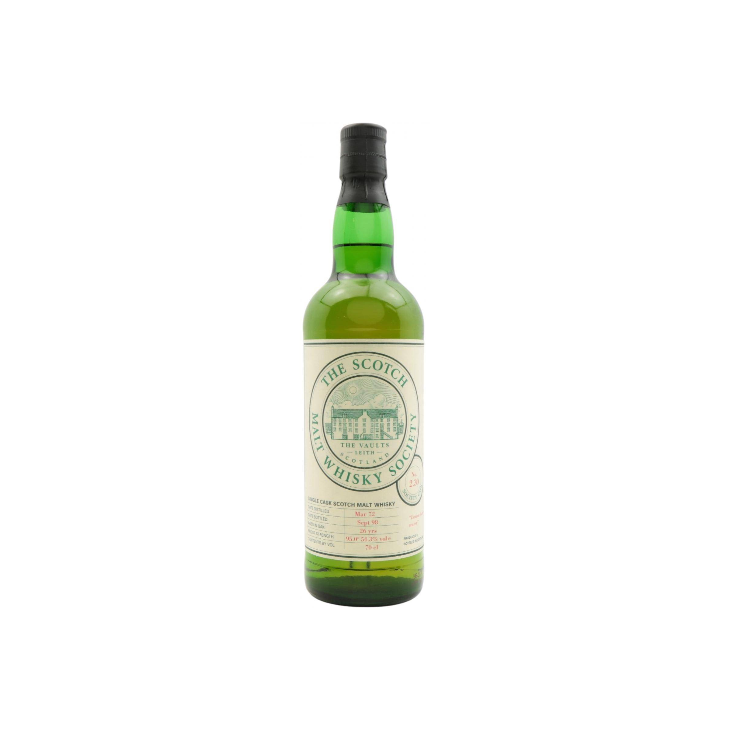 The Scotch Malt Whisky Society 1972 26 Years Single Malt Whisky