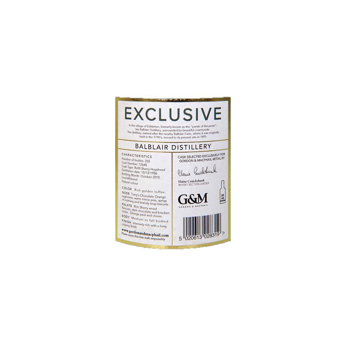 Balblair 1986 23 Years Single Malt Whisky 3