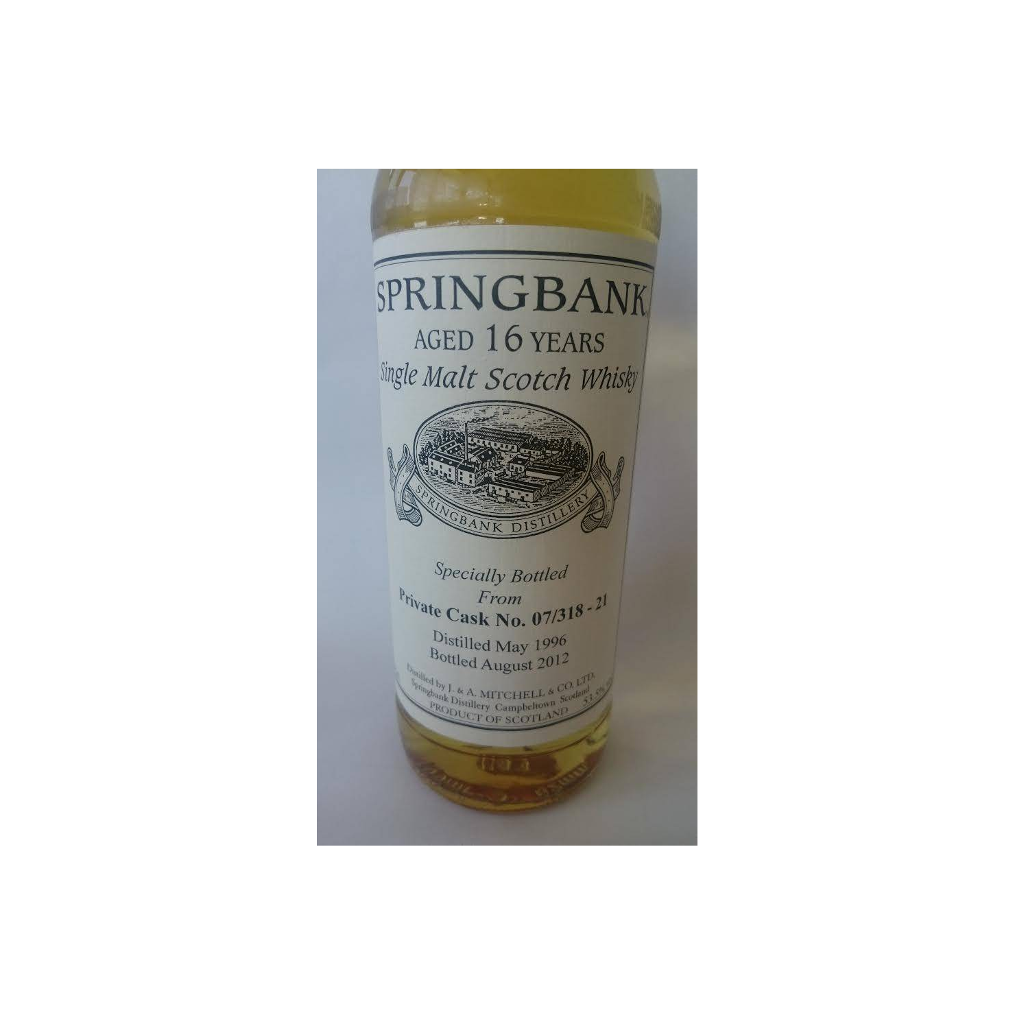 Springbank Private Bottling 1996 16 Years Single Malt Whisky 3
