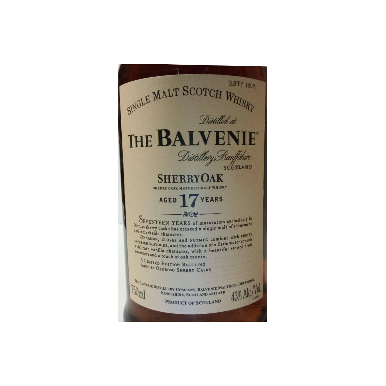 The Balvenie 17 Years Single Malt Whisky 3