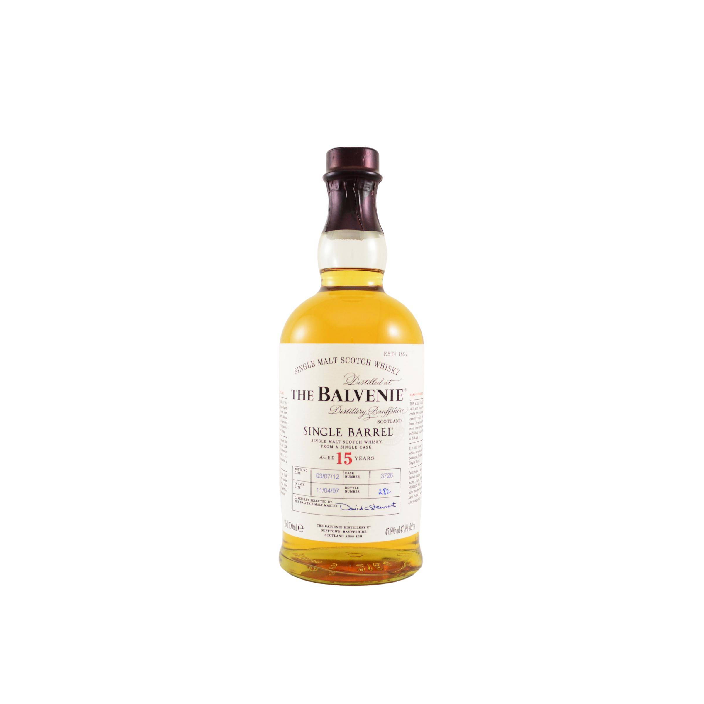 The Balvenie Single Cask 1997 15 Years Single Malt Whisky