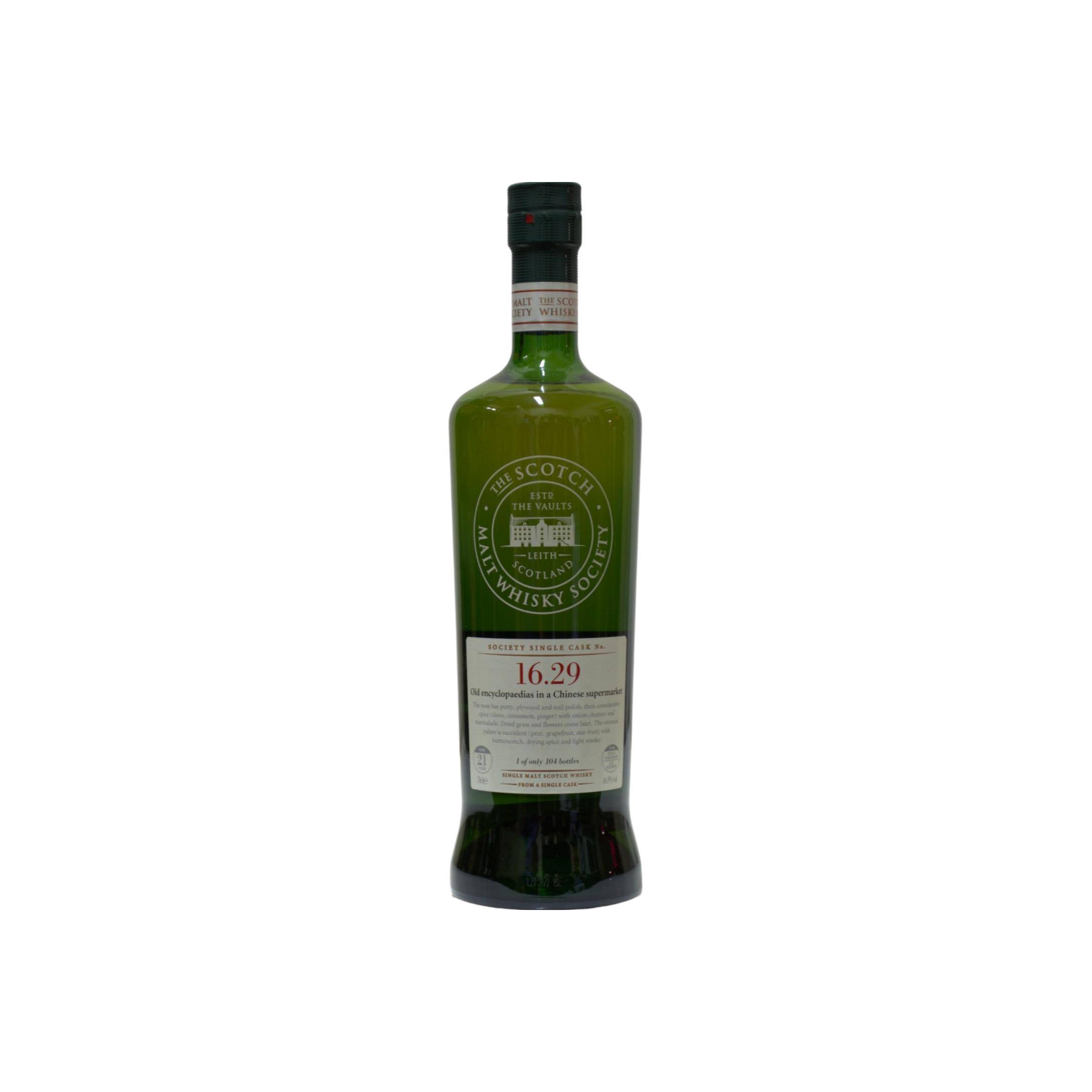 The Scotch Malt Whisky Society 1988 21 Years Single Malt Whisky