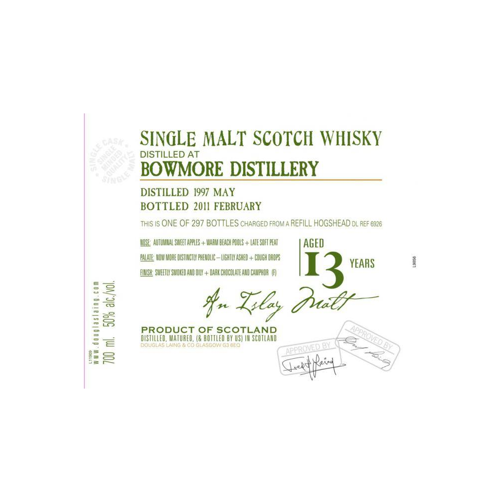 Bowmore Old Malt Cask 1997 13 Years Single Malt Whisky 2