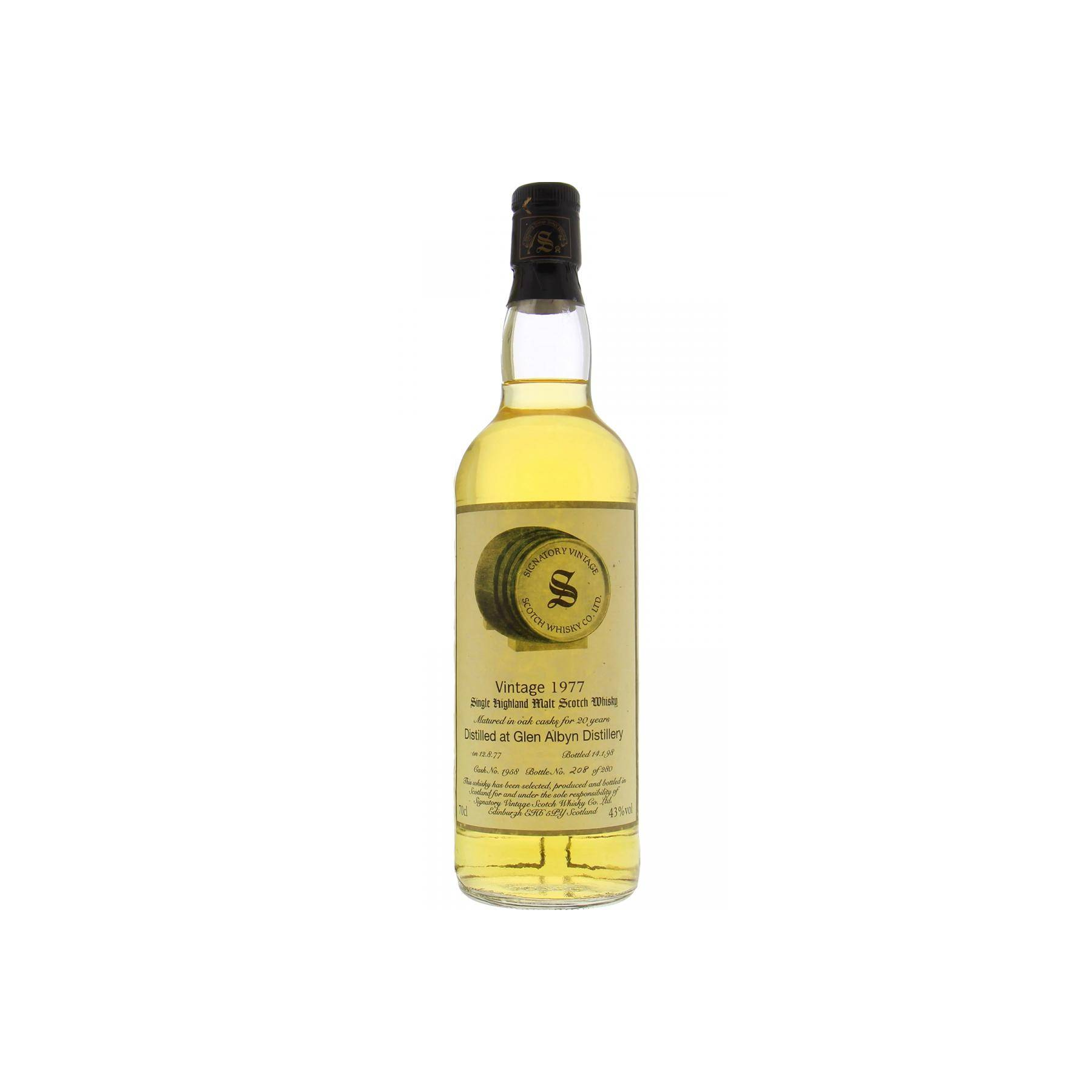 The Scotch Malt Whisky Society Vintage Collection 1977 20 Years Single Malt Whisky