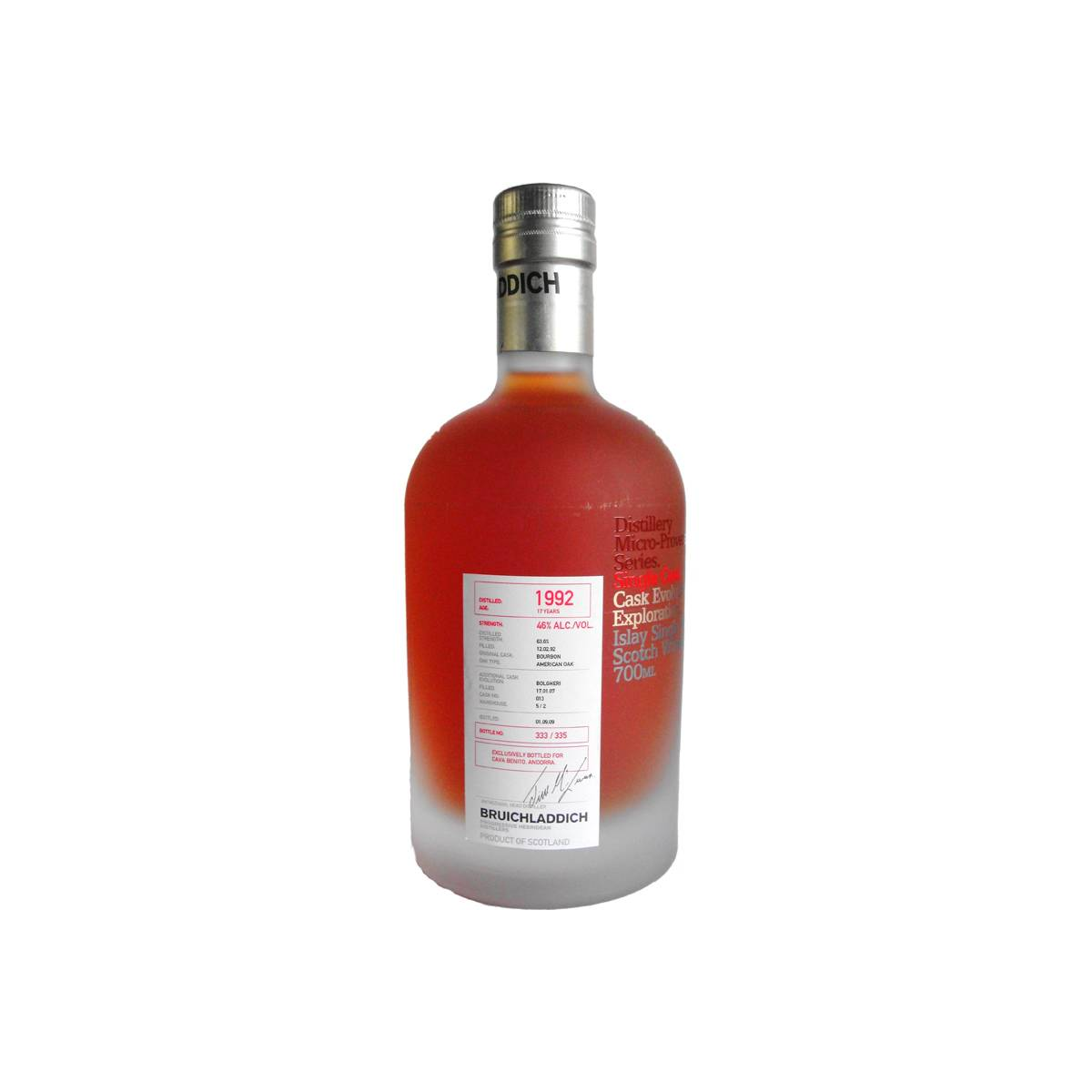 Bruichladdich 1992 17 Years Single Malt Whisky