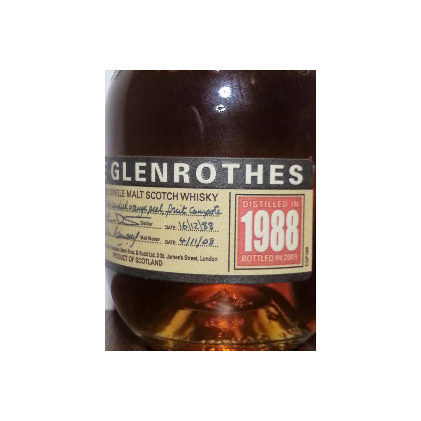 The Glenrothes 1988 20 Years Single Malt Whisky 2