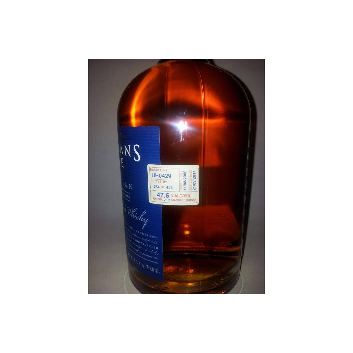 Sullivans Cove 2000 11 Years Single Malt Whisky 2
