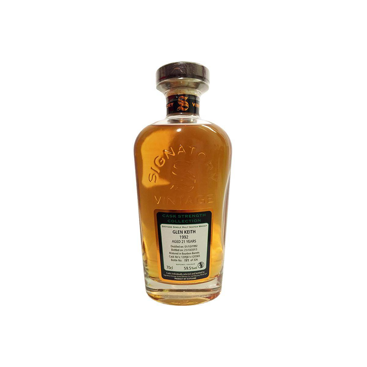 Glen Keith Cask Strength Collection 1992 21 Years Single Malt Whisky