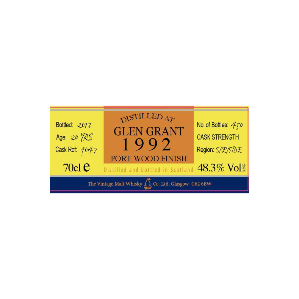 Glen Grant The Cooper's Choice 1992 20 Years Single Malt Whisky 2