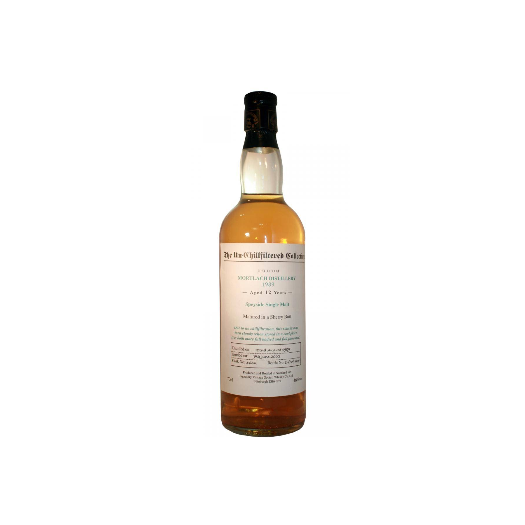 Mortlach The Un-Chillfiltered Collection 1989 12 Years Single Malt Whisky