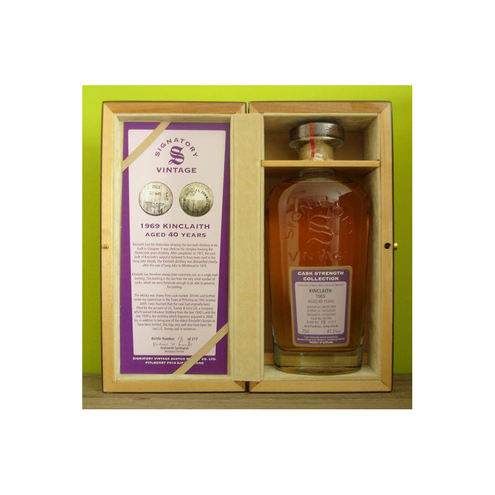 Kinclaith Cask Strength Collection 1969 40 Years Single Malt Whisky 3