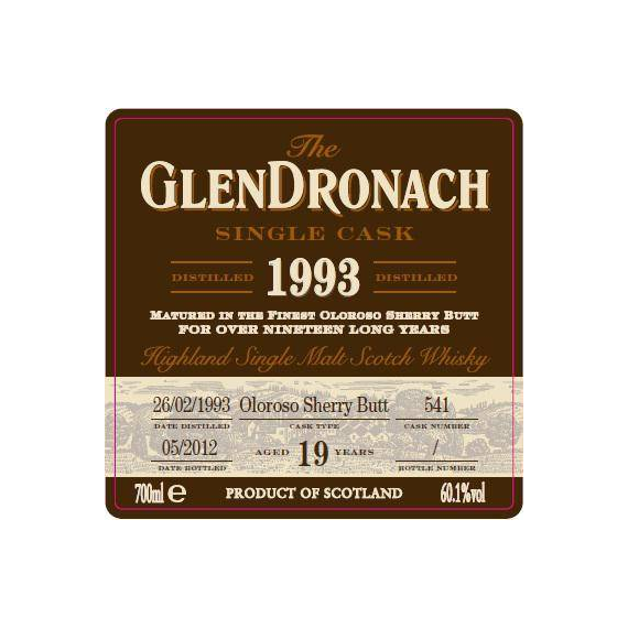 GlenDronach Single Cask 1993 19 Years Single Malt Whisky 2