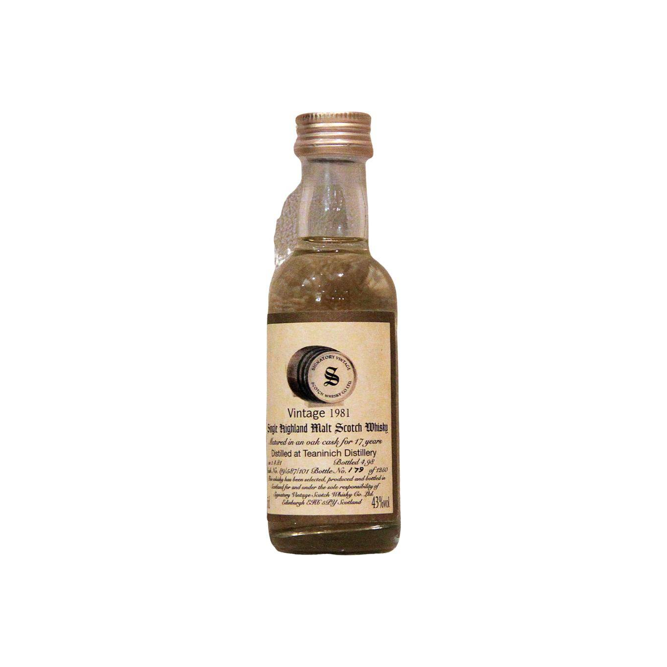 Teaninich 1981 17 Years Single Malt Whisky 3
