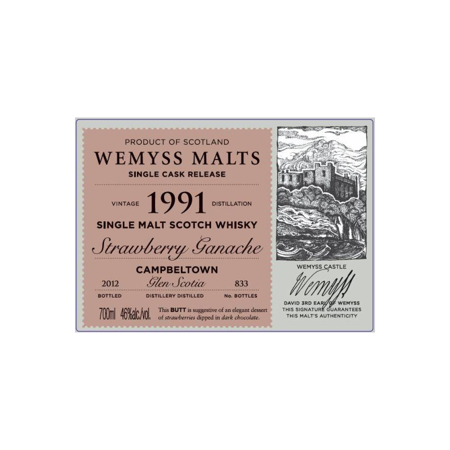 Glen Scotia 1991 21 Years Single Malt Whisky