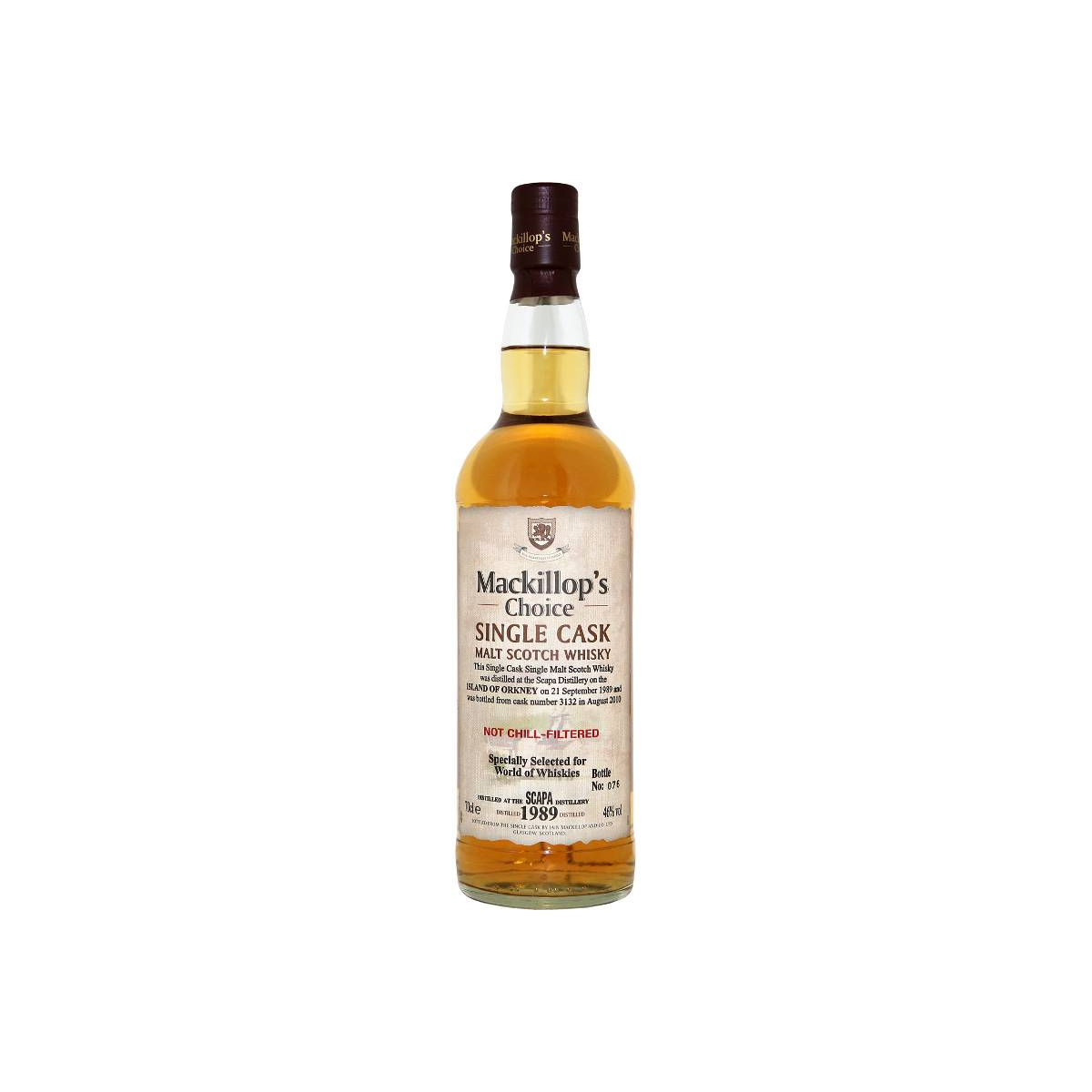Scapa Single Cask 1989 20 Years Single Malt Whisky