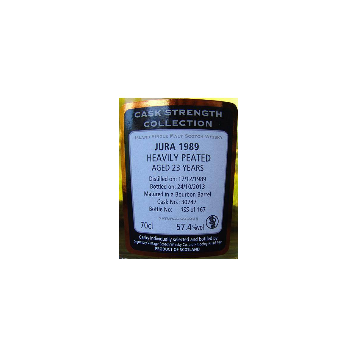 Jura Cask Strength Collection 1989 23 Years Single Malt Whisky