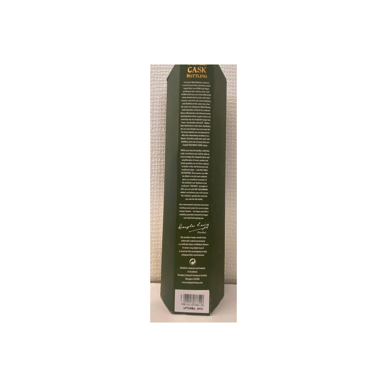 Littlemill Old Malt Cask 1991 20 Years Single Malt Whisky 3