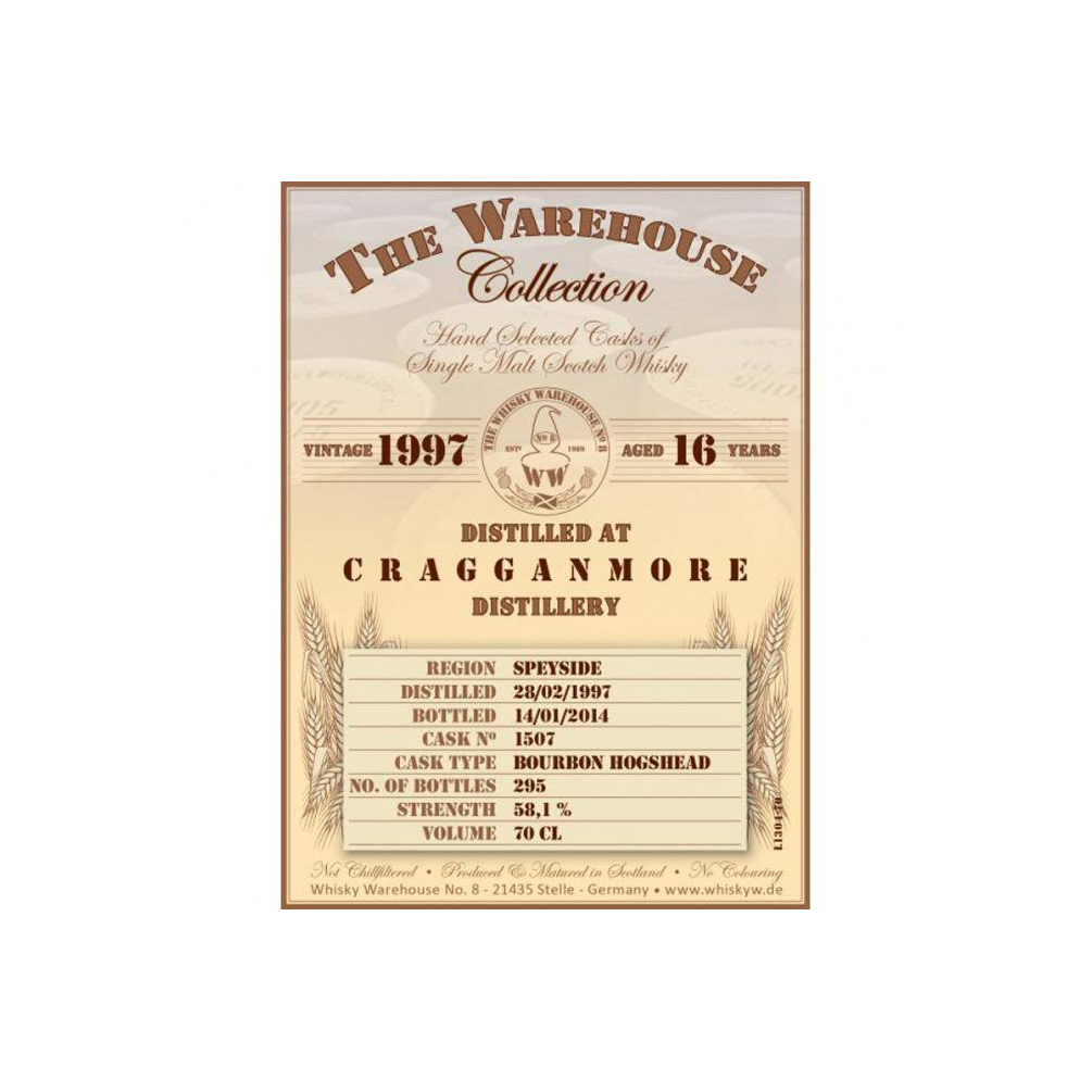 Cragganmore 1997 16 Years Single Malt Whisky