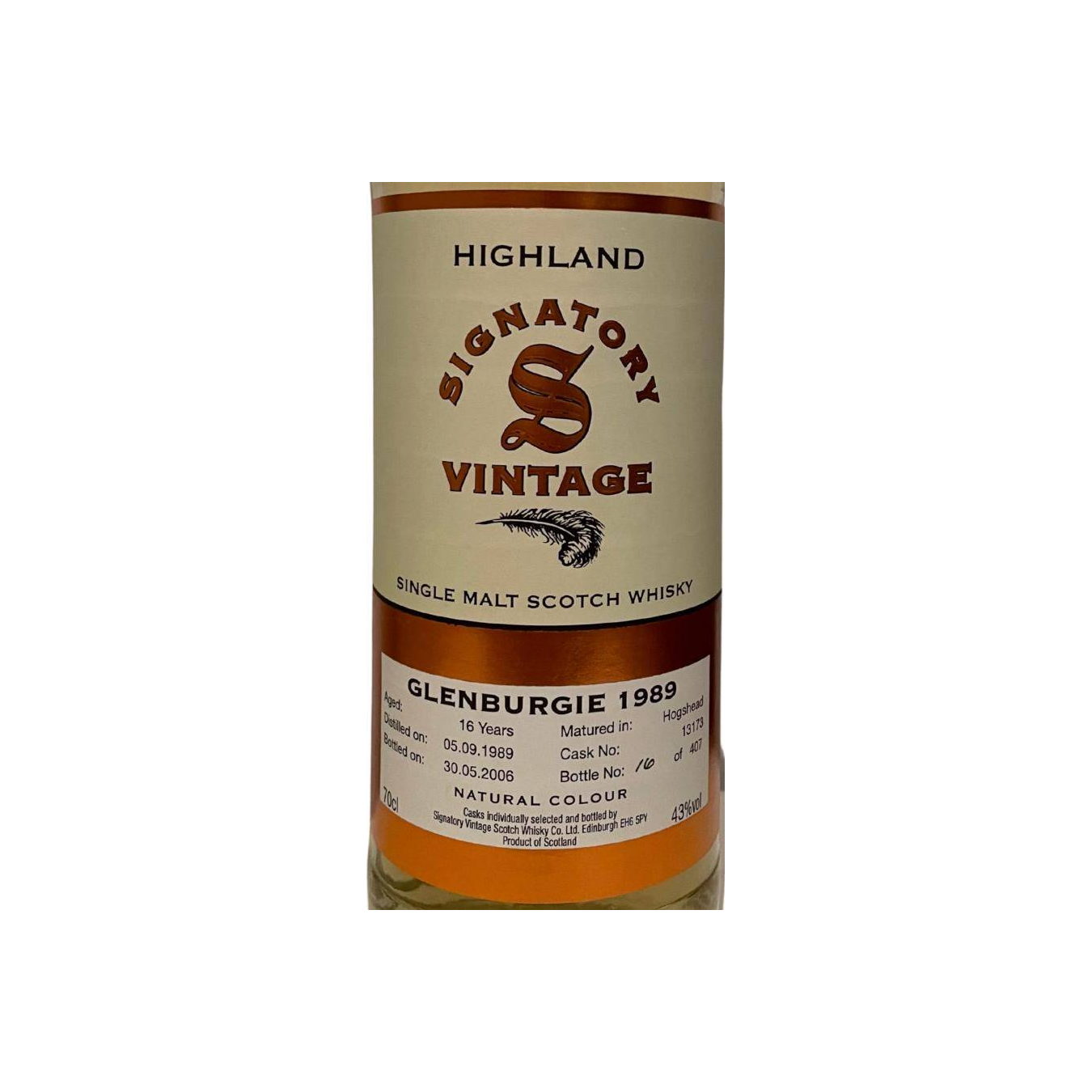 Glenburgie Vintage Collection 1989 16 Years Single Malt Whisky