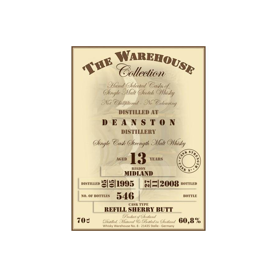 Deanston 1995 13 Years Single Malt Whisky
