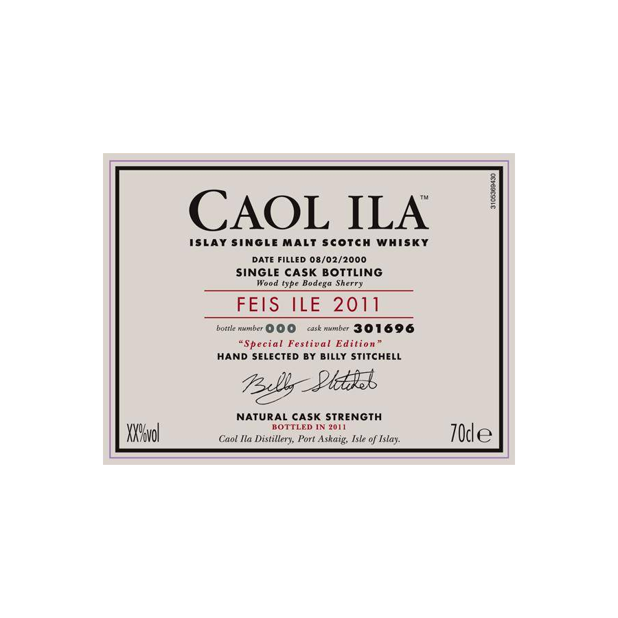 Caol Ila 2000 11 Years Single Malt Whisky 3