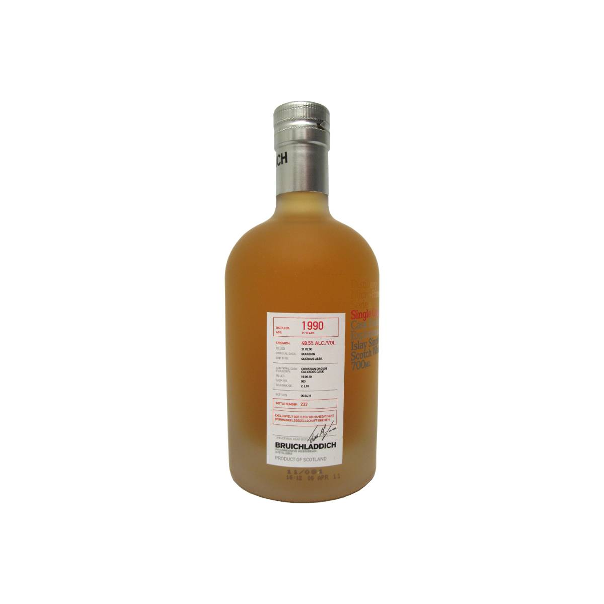 Bruichladdich 1990 21 Years Single Malt Whisky