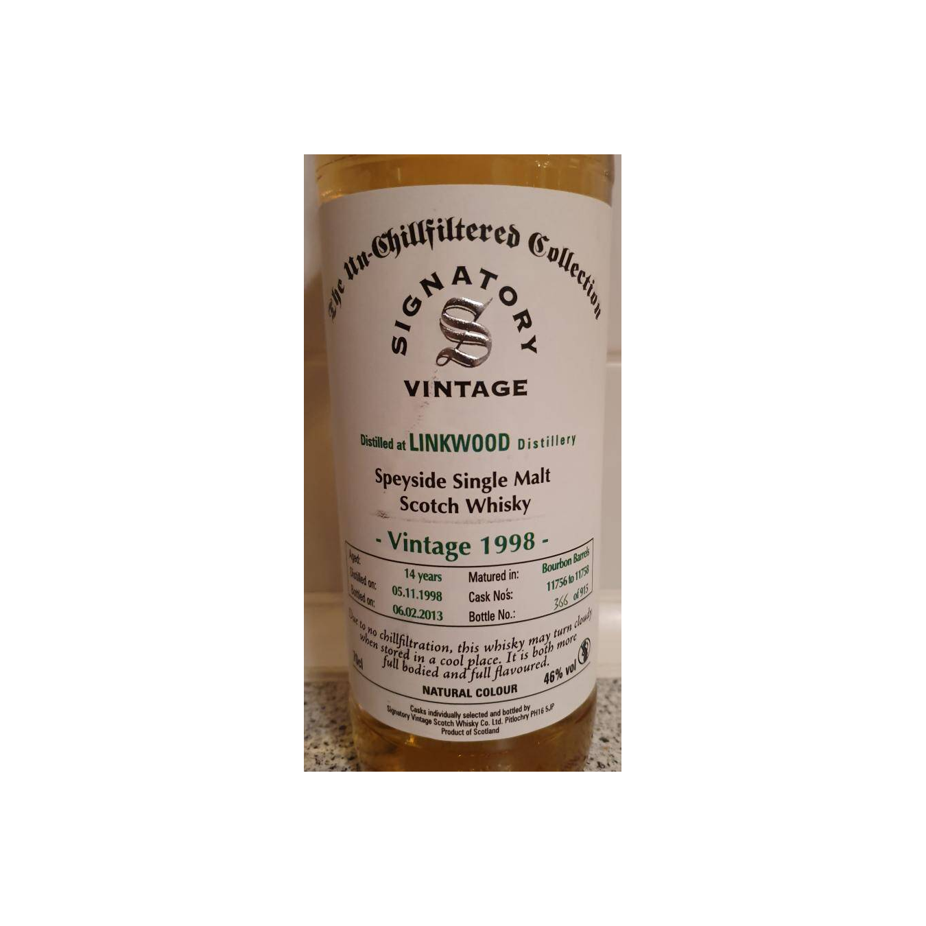 Linkwood The Un-Chillfiltered Collection 1998 14 Years Single Malt Whisky 2