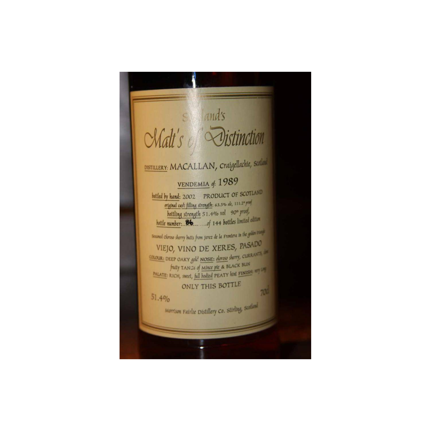 The Macallan 1989 13 Years Single Malt Whisky 2