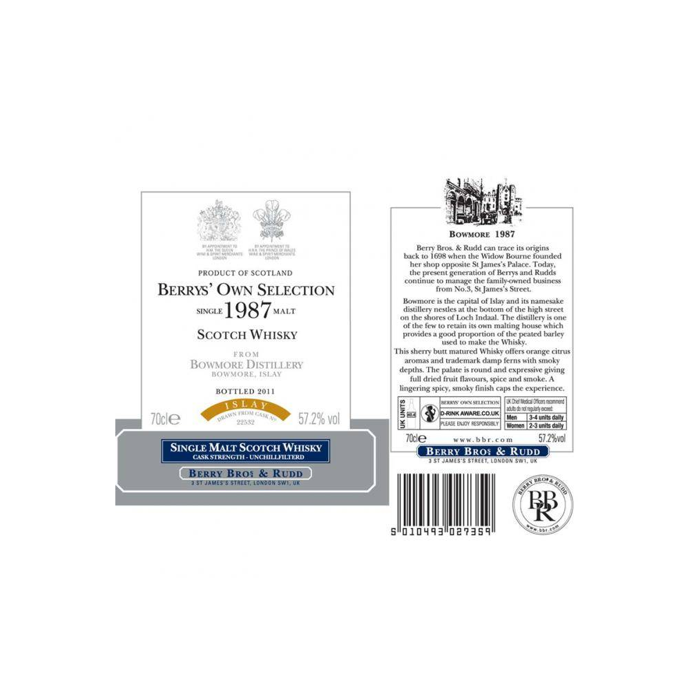 Bowmore 1987 24 Years Single Malt Whisky 2