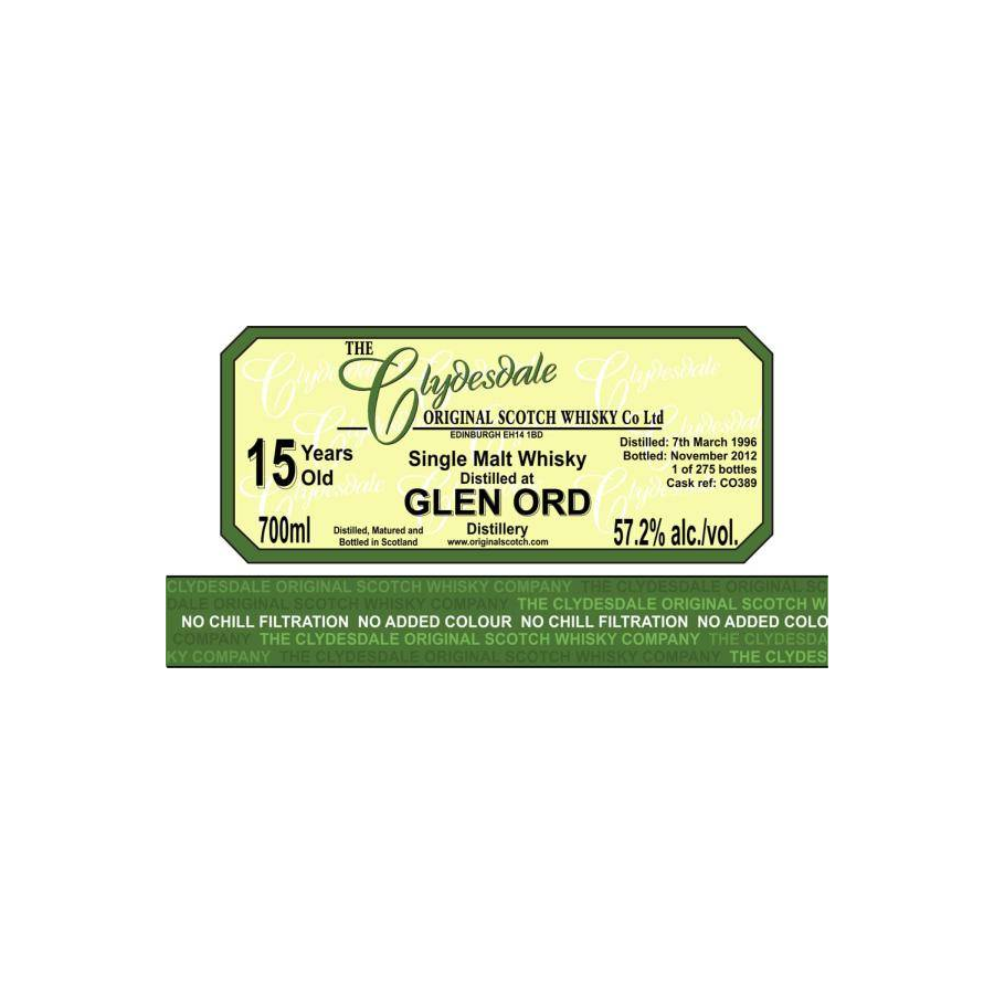 Glen Ord 1996 15 Years Single Malt Whisky 2