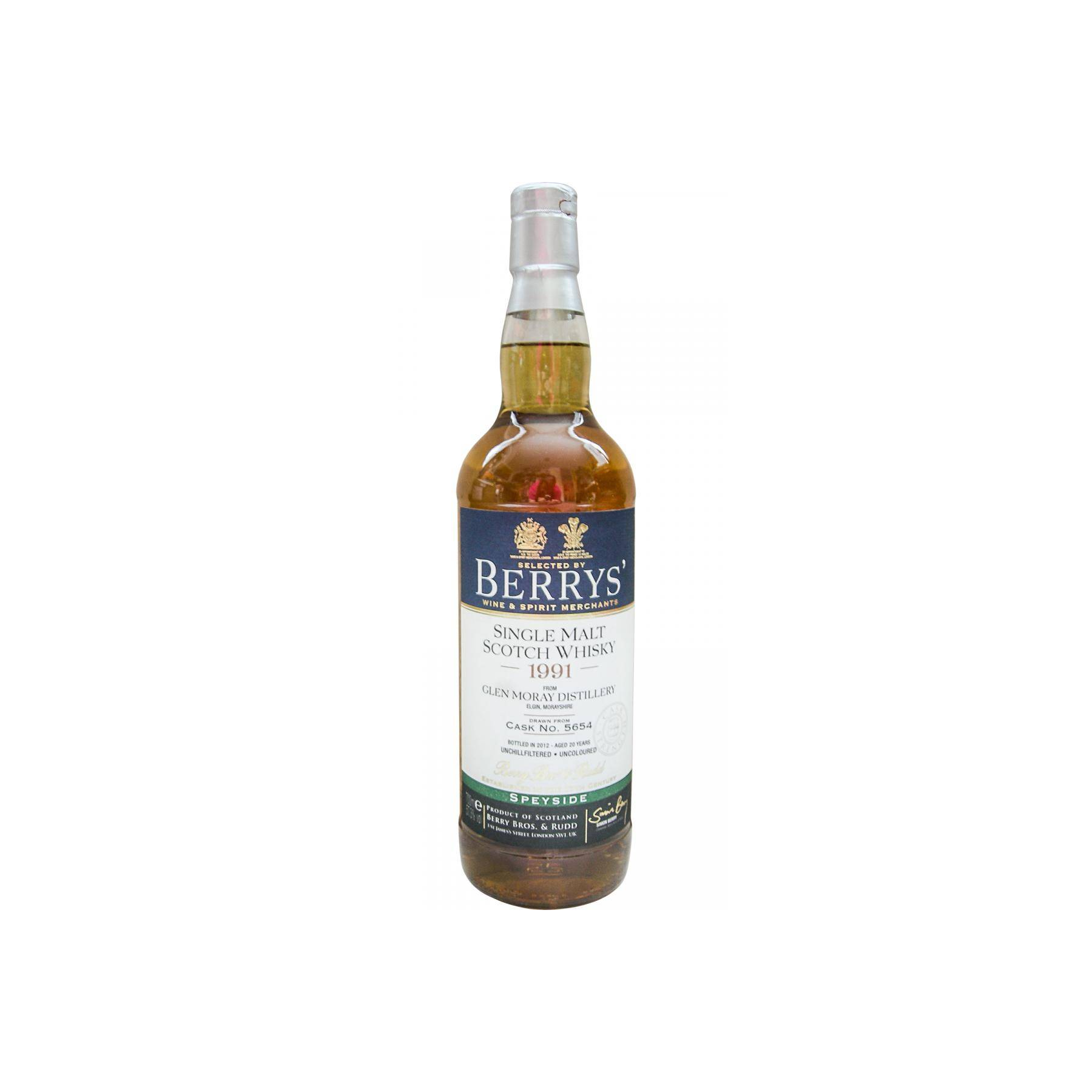 Glen Moray 1991 20 Years Single Malt Whisky