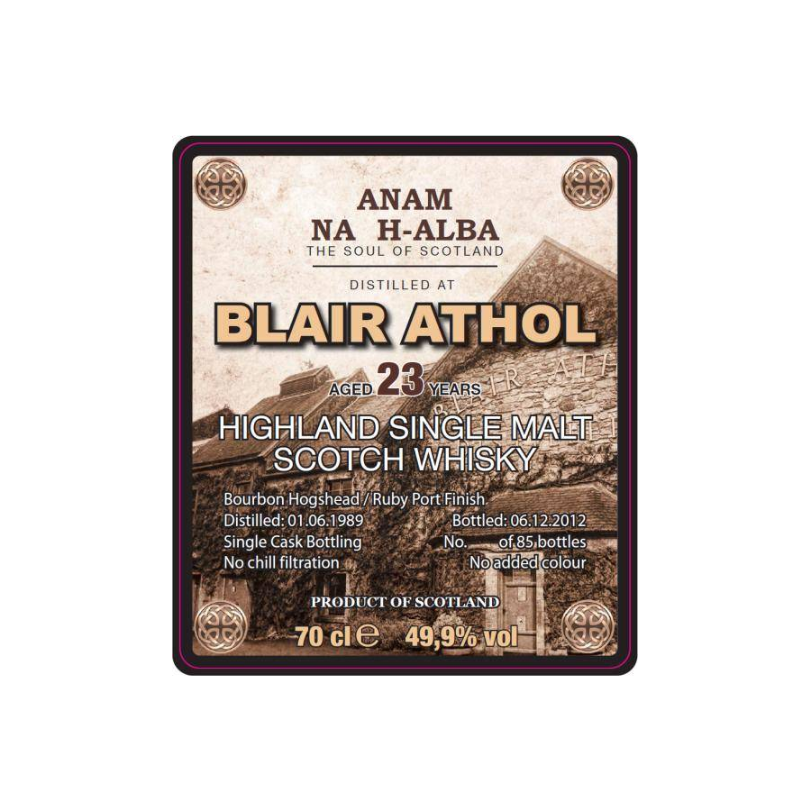 Blair Athol 1989 23 Years Single Malt Whisky 2