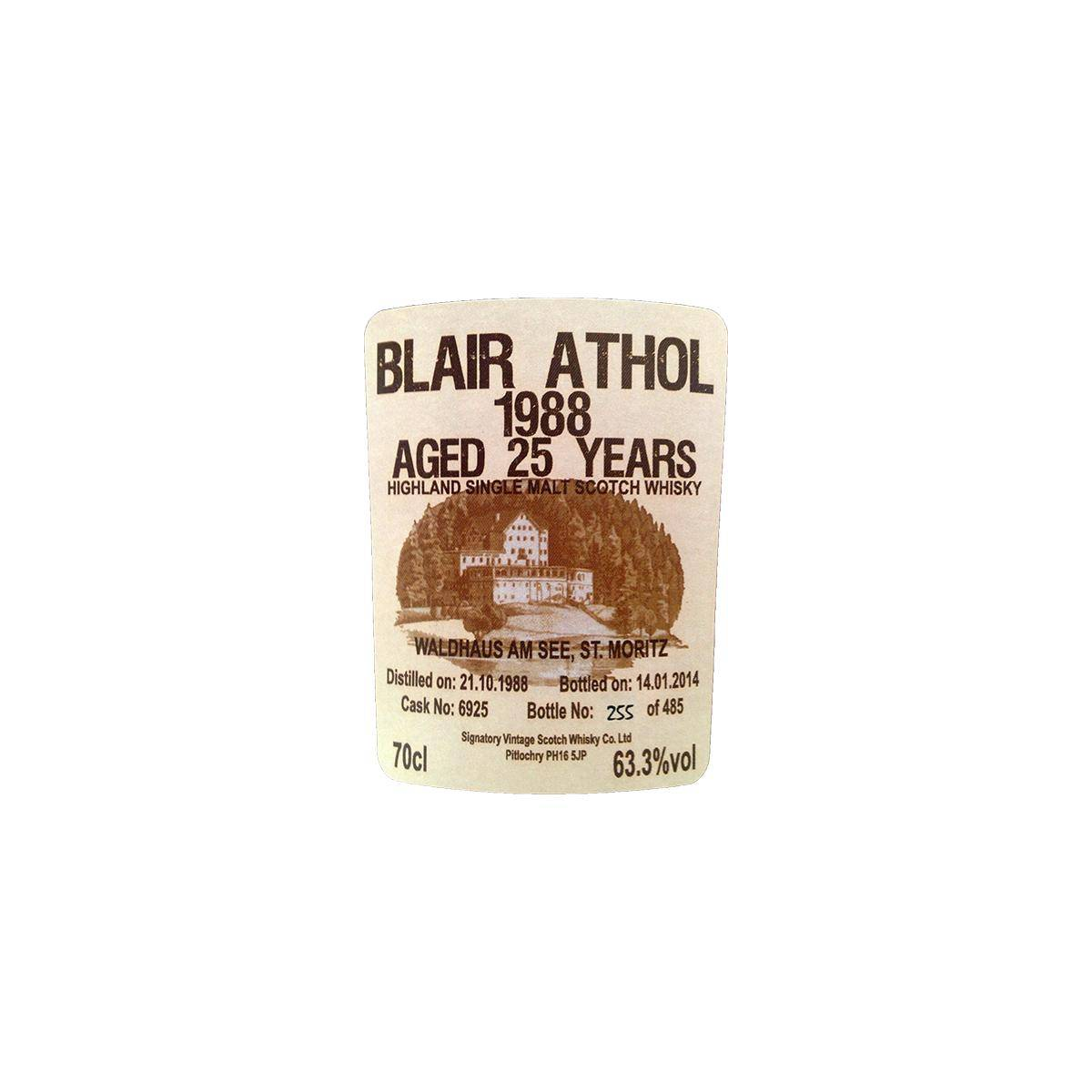 Blair Athol Cask Strength Collection 1988 25 Years Single Malt Whisky 2