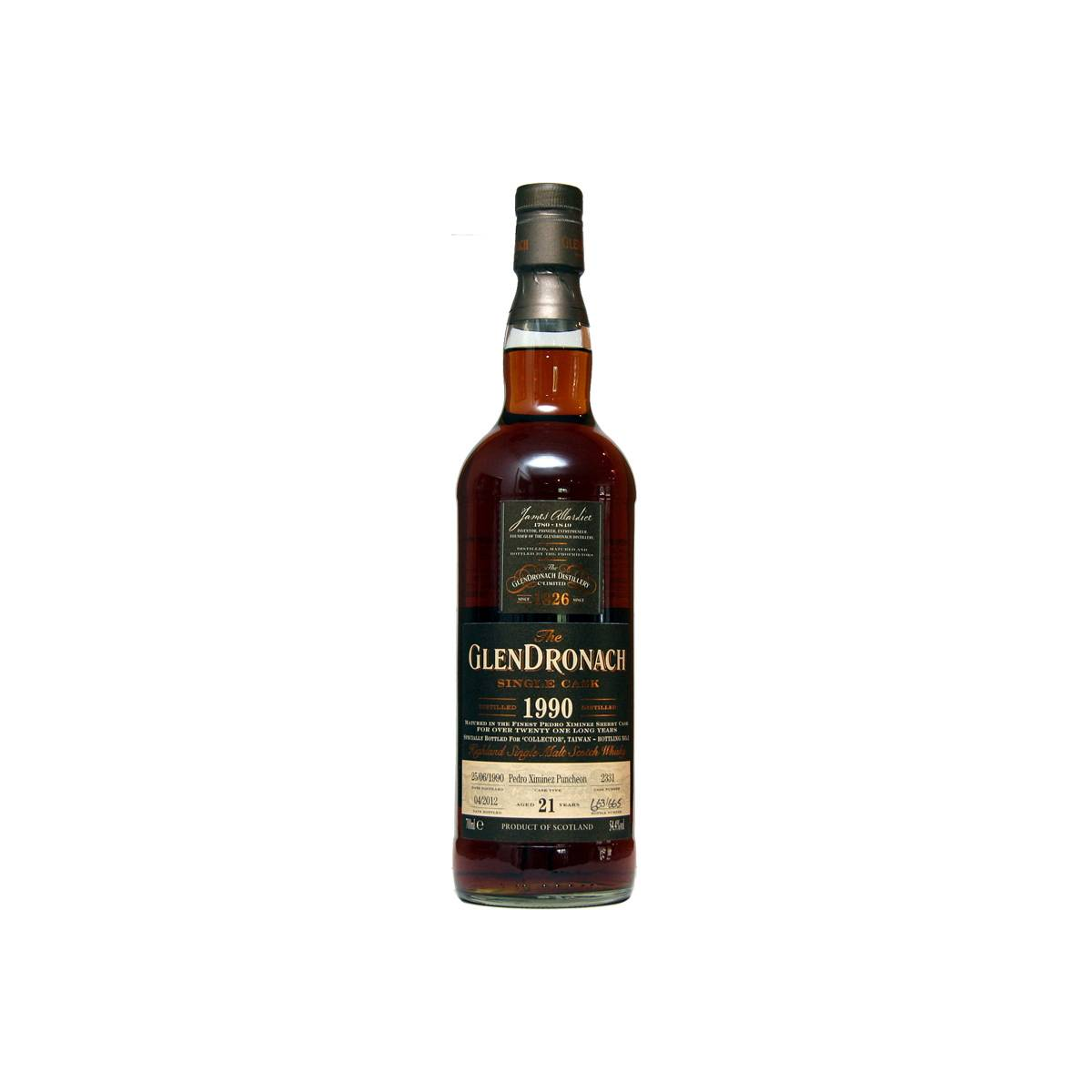 GlenDronach Single Cask 1990 21 Years Single Malt Whisky