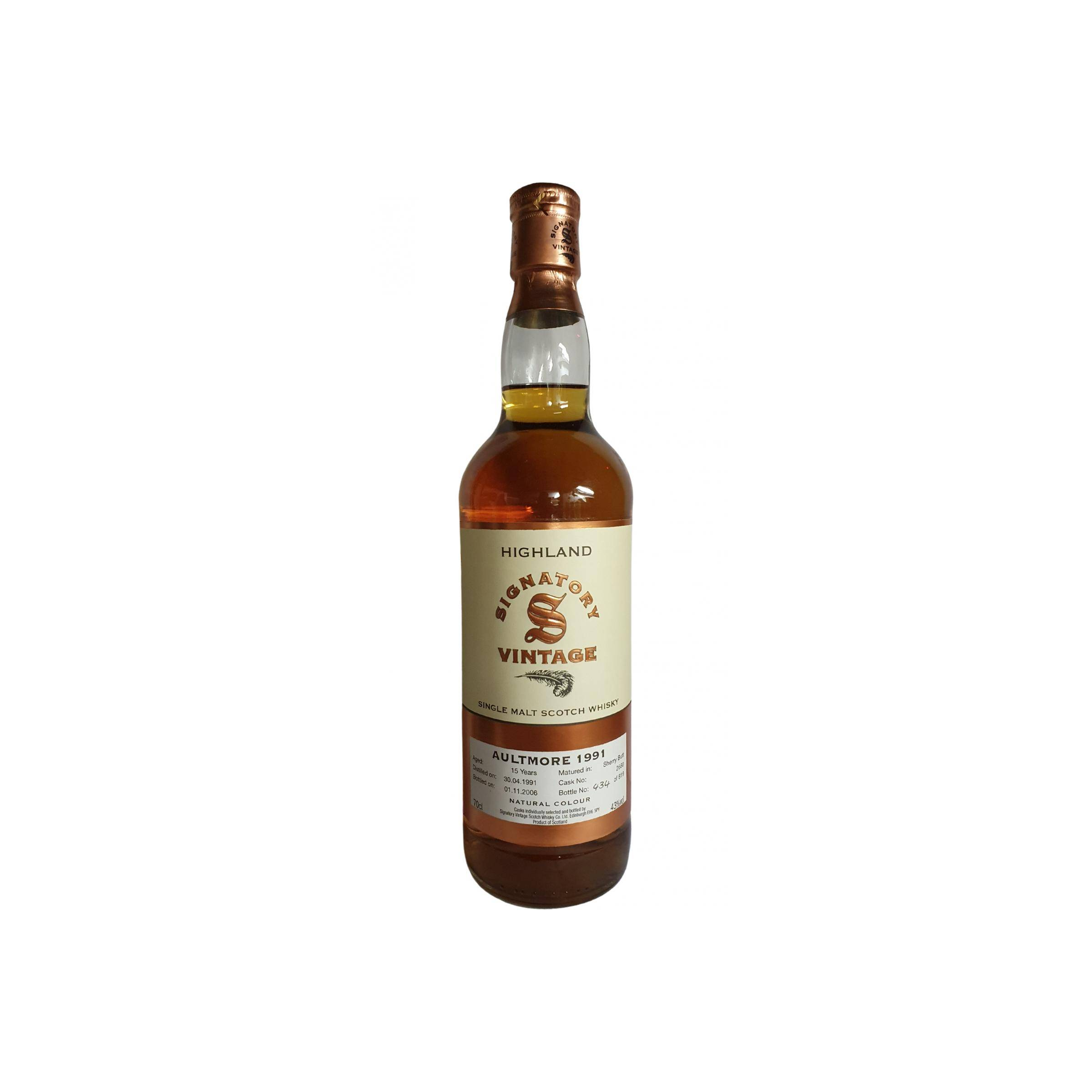 Aultmore Vintage Collection 1991 15 Years Single Malt Whisky