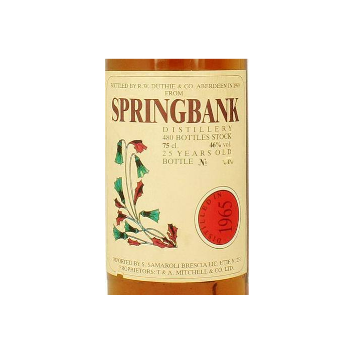 Springbank 1965 25 Years Single Malt Whisky 2