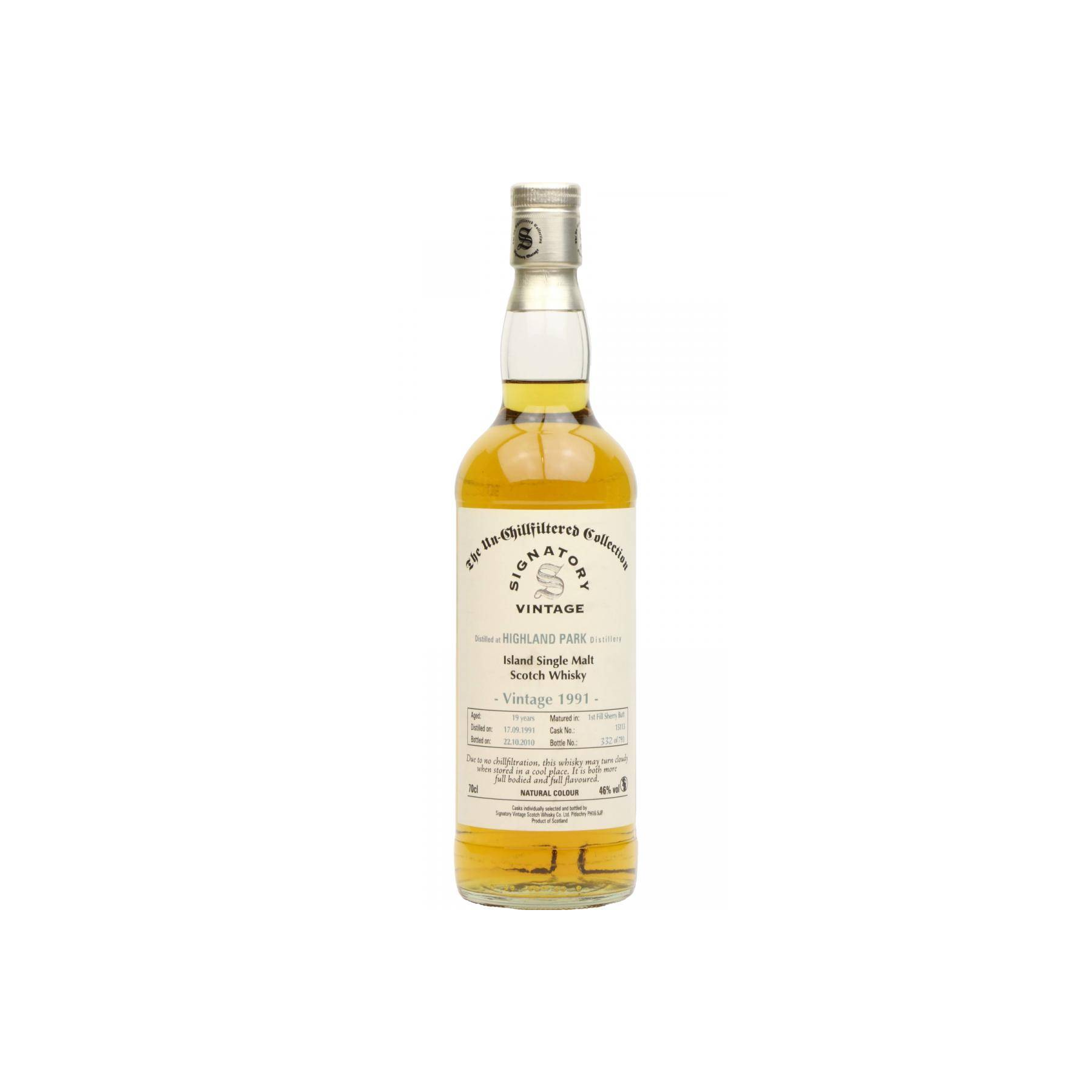 Highland Park The Un-Chillfiltered Collection 1991 19 Years Single Malt Whisky