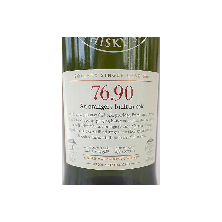 The Scotch Malt Whisky Society 1986 26 Years Single Malt Whisky 2